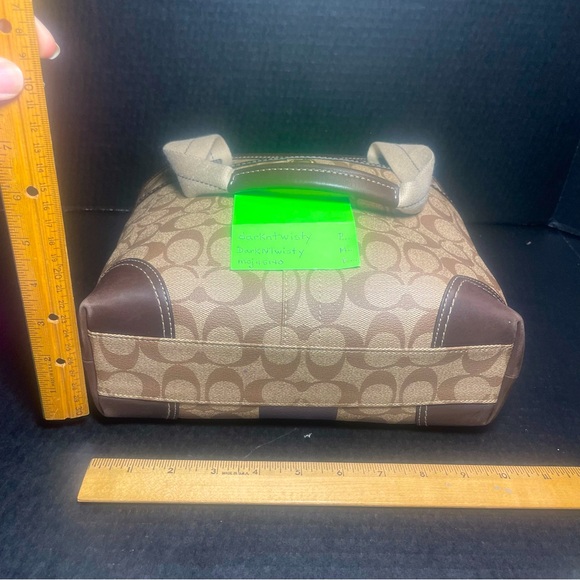 Coach Signature Heritage Stage Coach Carriage Tote FABULOUS - Picture 7 of 17